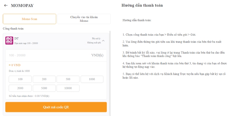 Thanh toán tiền tại cổng game qua tiền điện tử